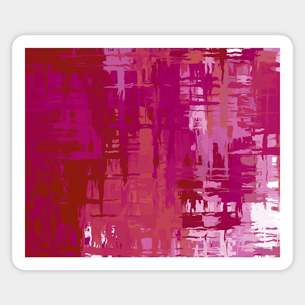 Lesbian Pride Rough Crisscross Paint Sticker by VernenInk